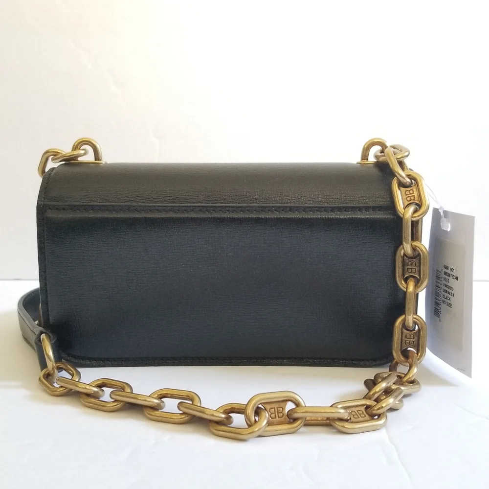 Balenciaga Gossip XS Leather Crossbody Shoulder Bag Black - Picture 7 of 16